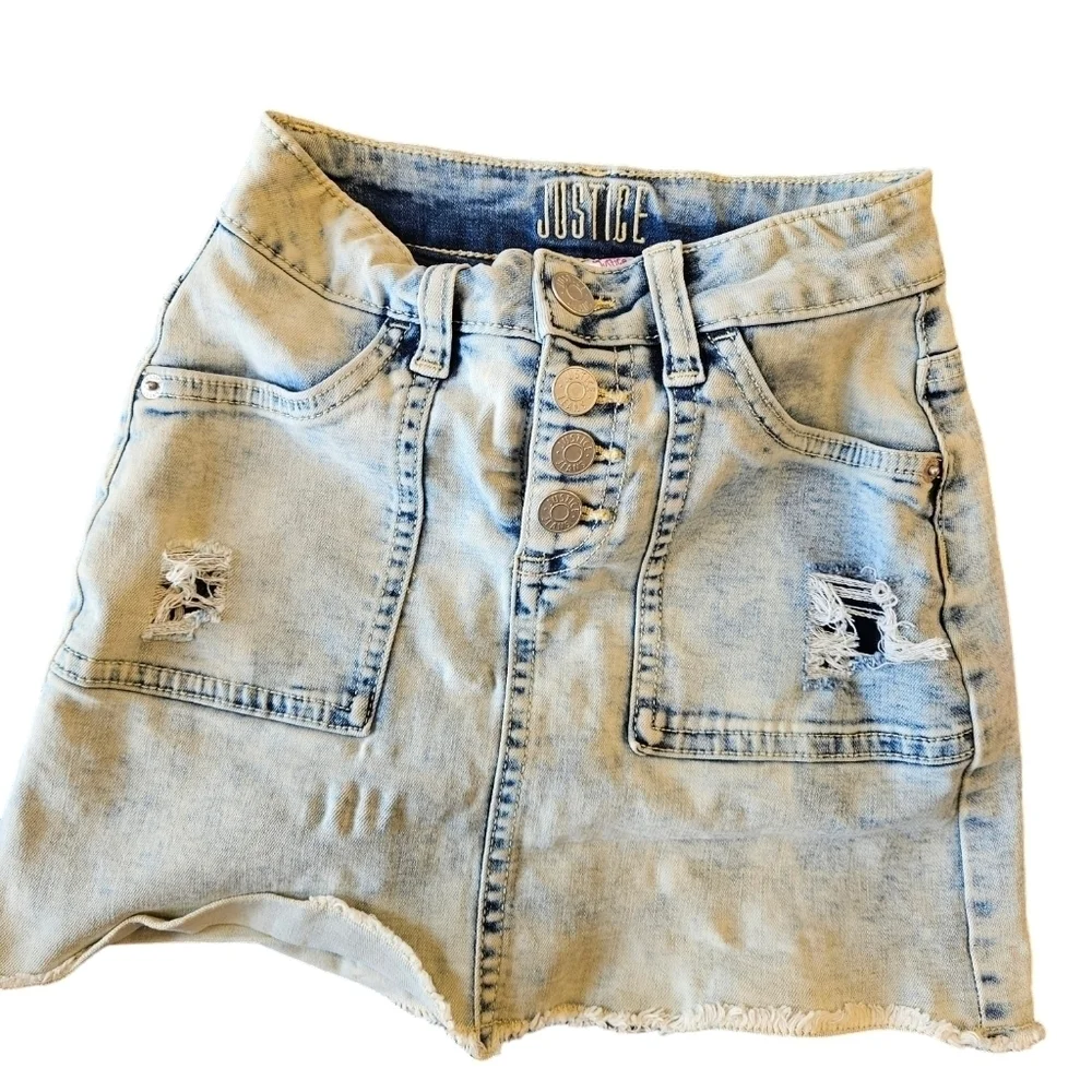 Justice Girls Bundle Lot Tops Skirt 3 pieces